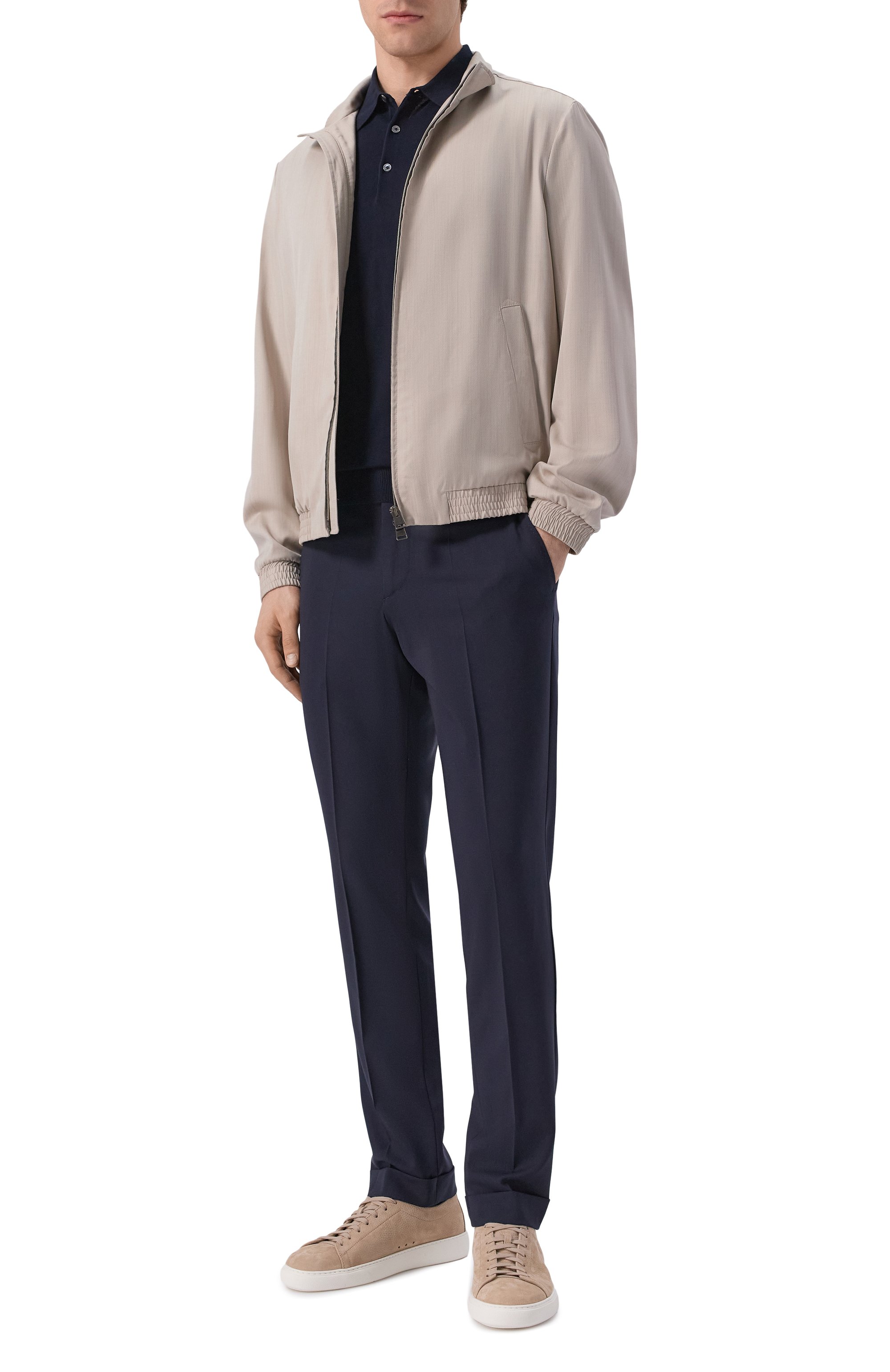 Хлопковое поло VAN LAACK темно-синего цвета по цене 27300 руб., арт. VL-SANDR0-SBF/S00301, фото 2 Хлопковое поло VAN LAACK, арт. VL-SANDR0-SBF/S00301, фото 2