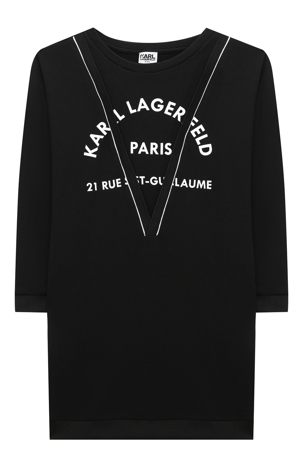 Хлопковое платье KARL LAGERFELD KIDS, арт. Z12156, фото 1