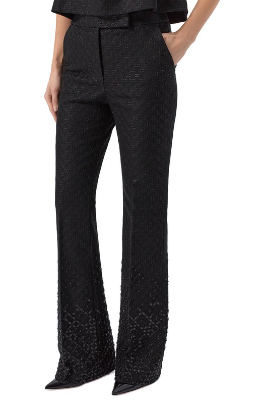 Брюки из вискозы Dorothee Schumacher 348043 Чёрный  348043 Фото 3