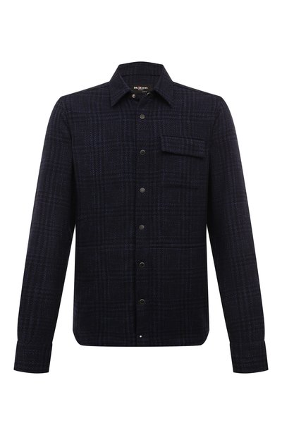 Мужская рубашка из шерсти и шелка KITON, арт. UMCBUBAK0169E15