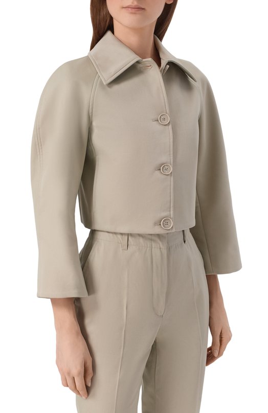 Хлопковый жакет Diesel A23657/0NJCT Бежевый  A23657/0NJCT Фото 3