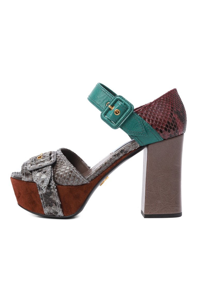 Кожаные босоножки PRADA, арт. 1XP963-3K4W-F0VTG-105, фото 2