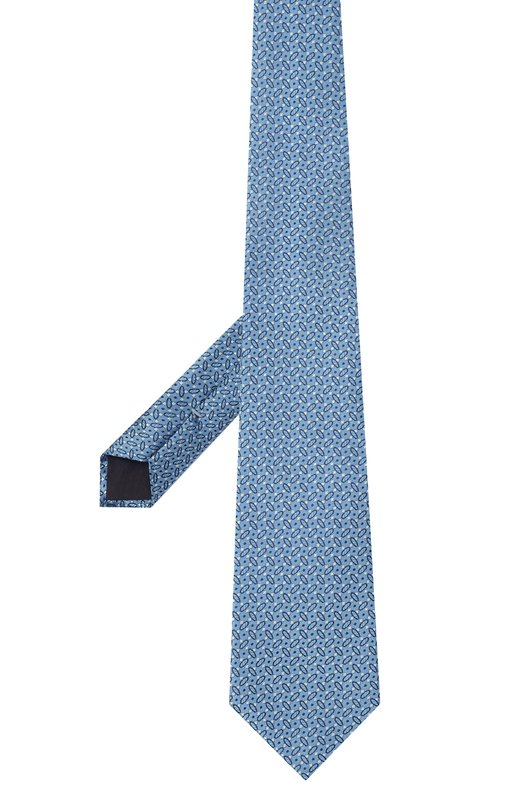 Шелковый галстук Canali 18/HJ04481 Голубой  18/HJ04481 Фото 3