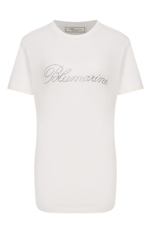 Хлопковая футболка Blumarine 2T107A Белый 2T107A