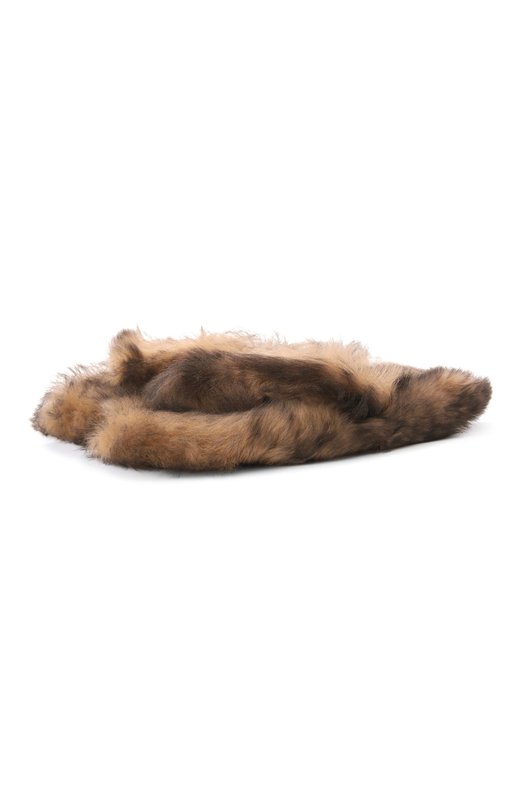 Шлепанцы DG Malibu из овчины Dolce & Gabbana CQ0714/A9Y88 Коричневый CQ0714/A9Y88