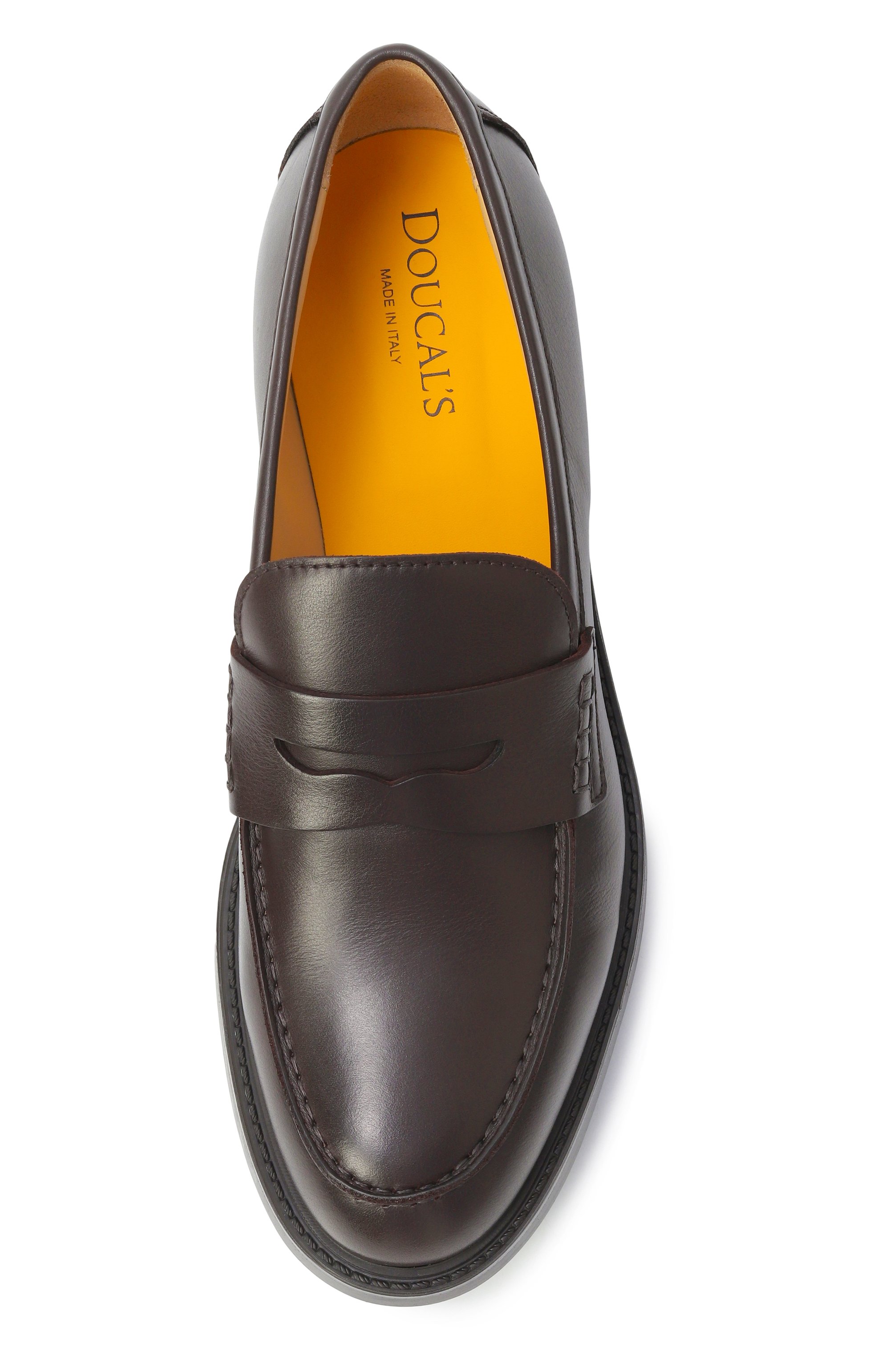 Кожаные пенни-лоферы DOUCAL'S, арт. DD8664BRUGUF214T, фото 6