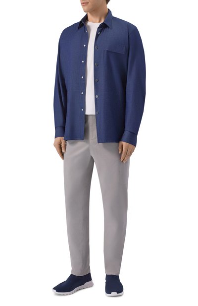 Мужская хлопковая рубашка KITON, арт. UMCBUBAH09696