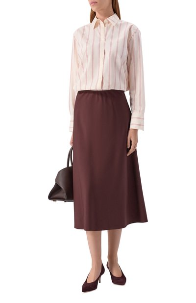 Замшевые туфли robbie 55 GIANVITO ROSSI темно-бордового цвета по цене 99100 руб., арт. G22273.55RIC.CAMB0UR, фото 3 Замшевые туфли robbie 55 GIANVITO ROSSI, арт. G22273.55RIC.CAMB0UR, фото 3