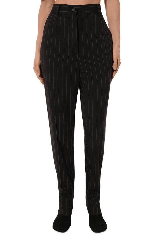 Шерстяные брюки Dolce & Gabbana FTAM2T/FRBC2 Коричневый  FTAM2T/FRBC2 Фото 3