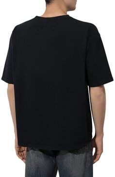 Мужская хлопковая футболка RHUDE черного цвета, арт. RHSS24TT08012610 | Фото 4 (Драгоценные камни: Проставлено; Материал сплава: Проставлено; Длина (для топов): Стандартные; Рукава: Короткие; Материал внешний: Хлопок; Принт: С принтом; Стили: Спорт-шик; Кросс-КТ: Джерси; Мужское Кросс-КТ: Футболка-одежда)