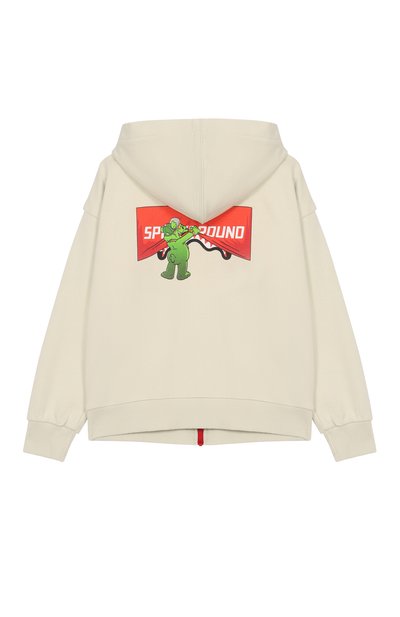 Хлопковая толстовка SPRAYGROUND, арт. SPY1421ESAGE/SH0W THE SHARK SAGE 0VER FULL ZIP H00