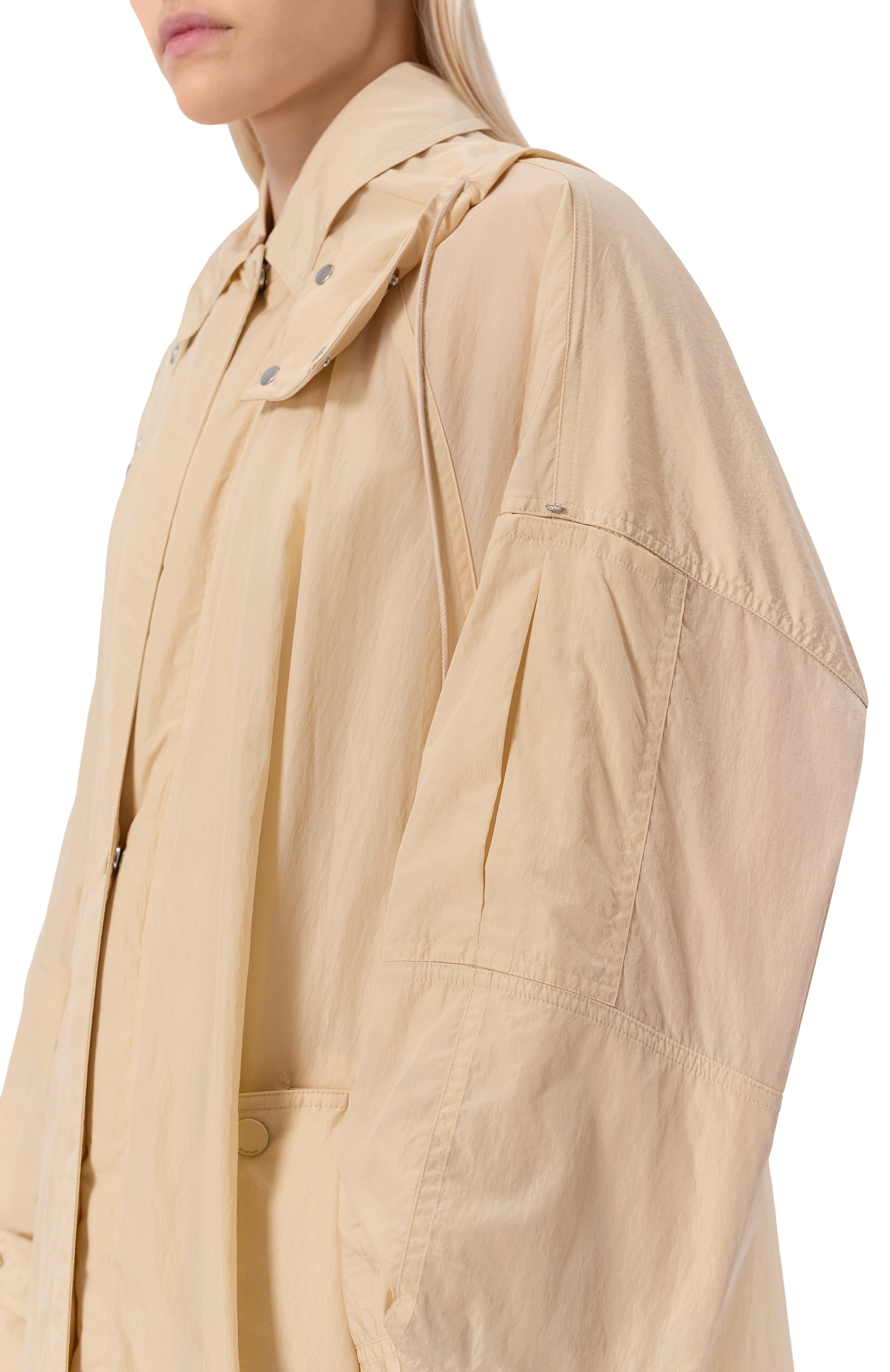 Плащ SPORTMAX кремового цвета по цене 62950 руб., арт. SPXGATT0, фото 5 Плащ SPORTMAX, арт. SPXGATT0, фото 5