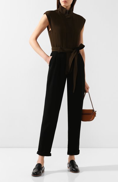 Комбинезон с поясом LOEWE хаки цвета по цене 131000 руб., арт. D2296150R0, фото 2 Комбинезон с поясом LOEWE, арт. D2296150R0, фото 2