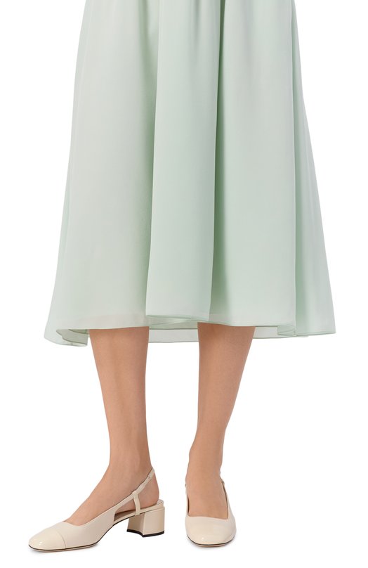 Кожаные туфли Elisa 45 Jimmy Choo ELISASB45PTZ Кремовый  ELISASB45PTZ Фото 2