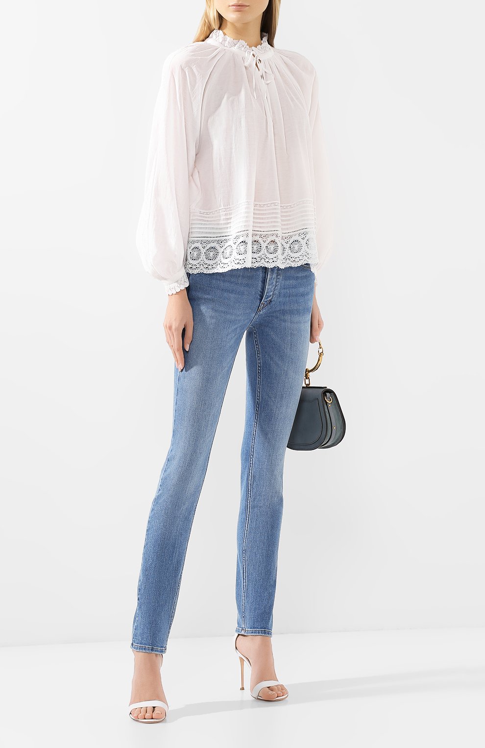 Хлопковая блузка ZADIG AND VOLTAIRE белого цвета по цене 22250 руб., арт. SHCA3201F, фото 2 Хлопковая блузка ZADIG AND VOLTAIRE, арт. SHCA3201F, фото 2