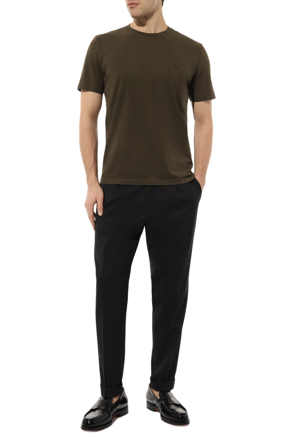 Хлопковая футболка C.P. COMPANY, арт. 16CMTS044A005100W, фото 2