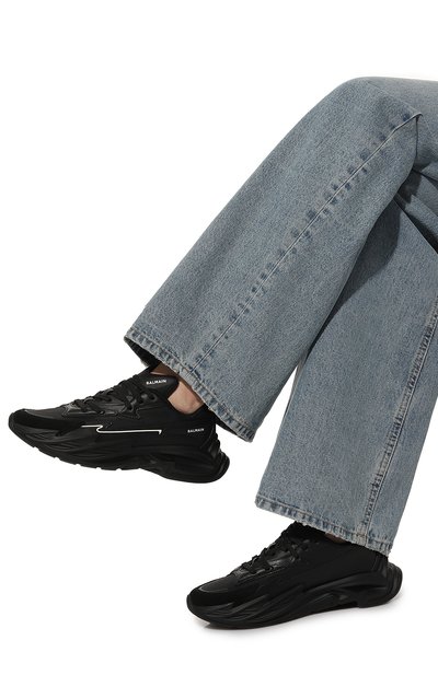 Кожаные кроссовки  b-dr4gon BALMAIN, арт. CN1VI730/LLSN, фото 3