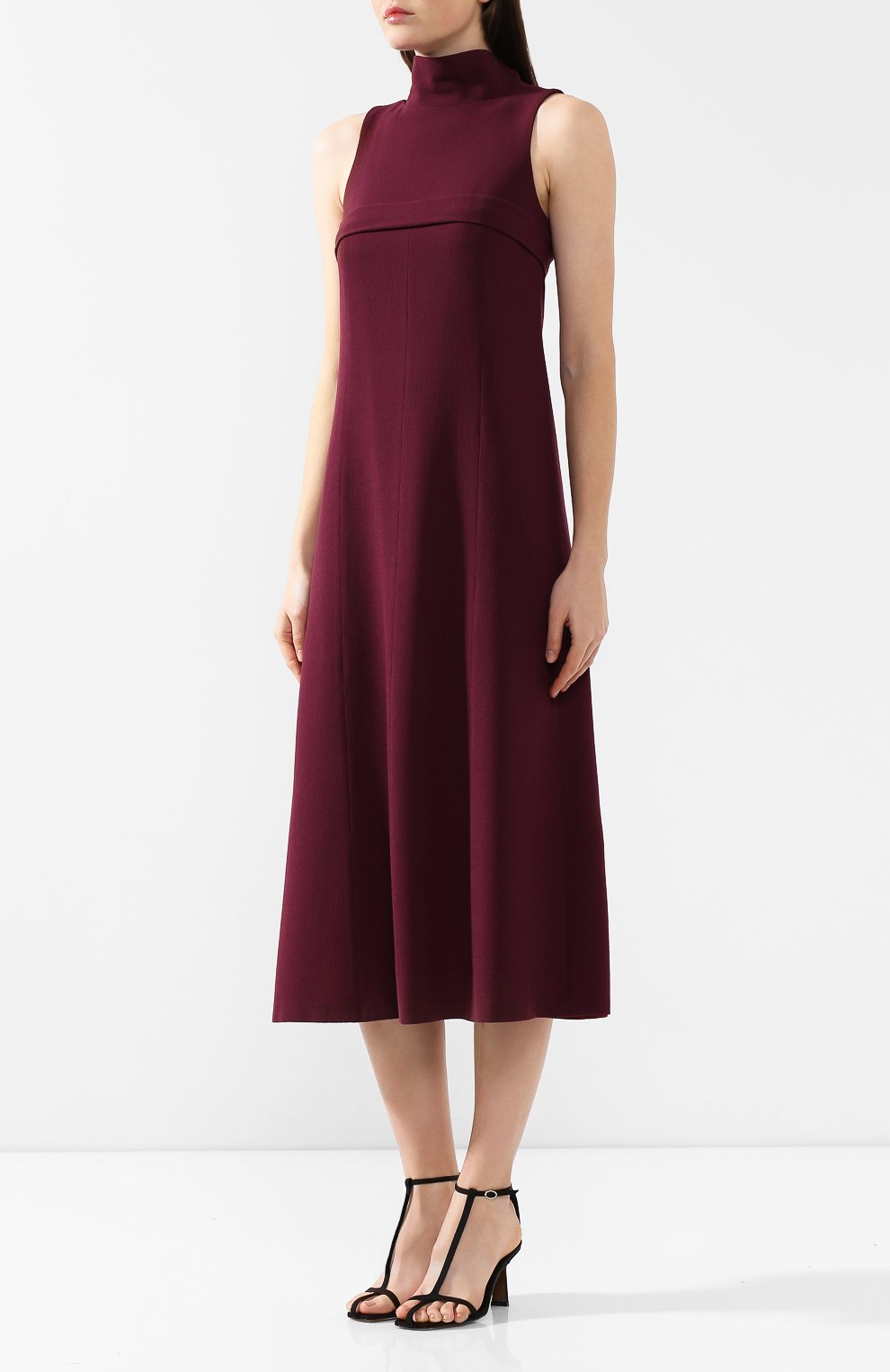 Шерстяное платье JM STUDIO бордового цвета по цене 37960 руб., арт. FW192026, фото 3 Шерстяное платье JM STUDIO, арт. FW192026, фото 3