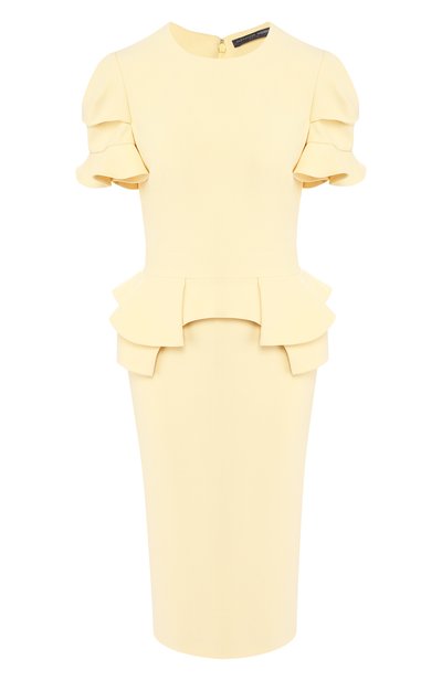 Женское платье с оборками ALEXANDER MCQUEEN, арт. 570412/QME40
