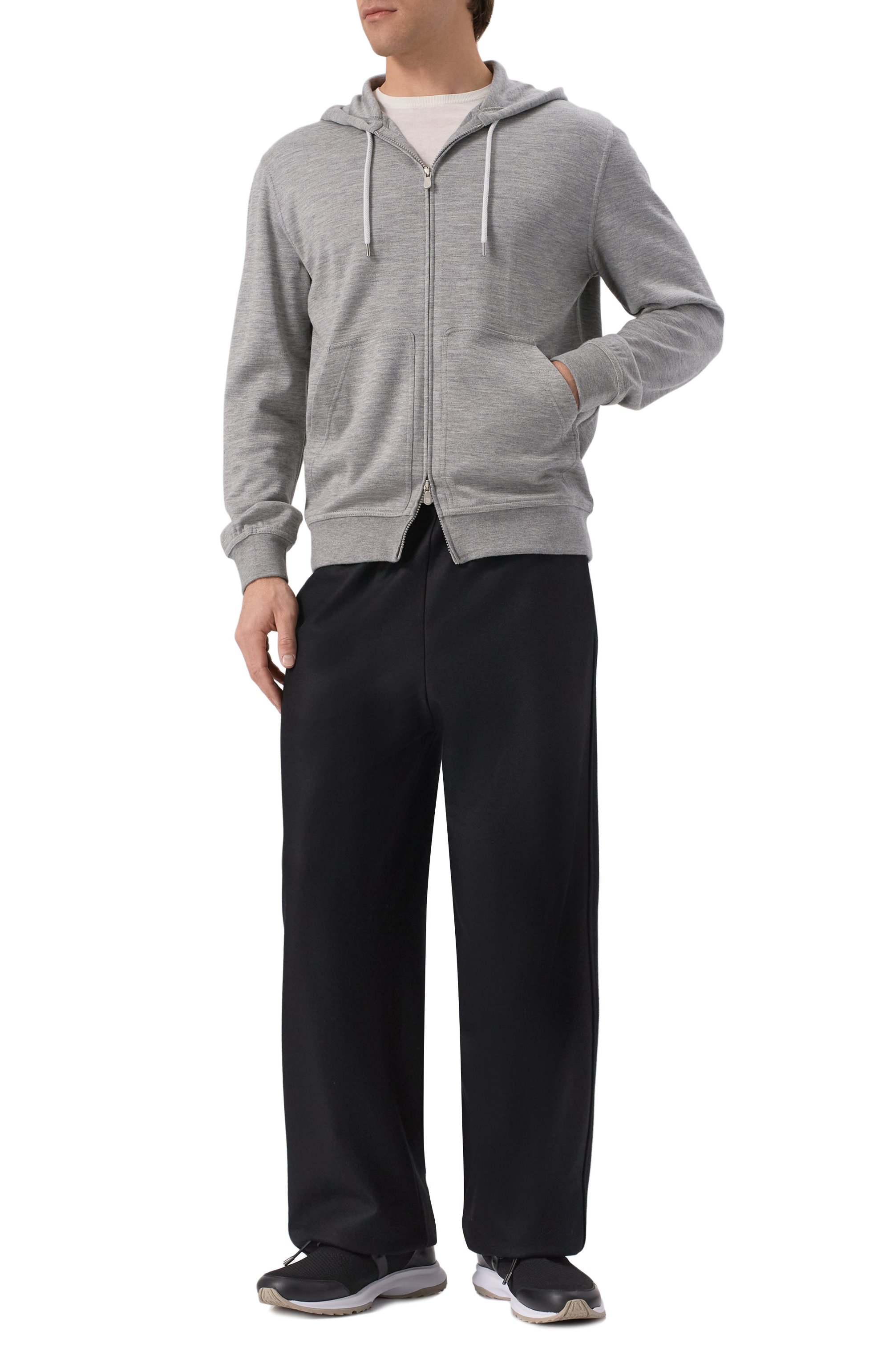 Толстовка из кашемира и шелка BRUNELLO CUCINELLI, арт. MM8359069G, фото 2