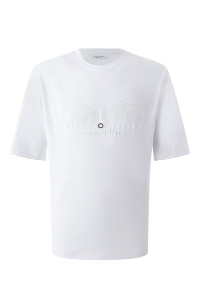 Мужская хлопковая футболка STEFANO RICCI, арт. MNH5103980/LUXT