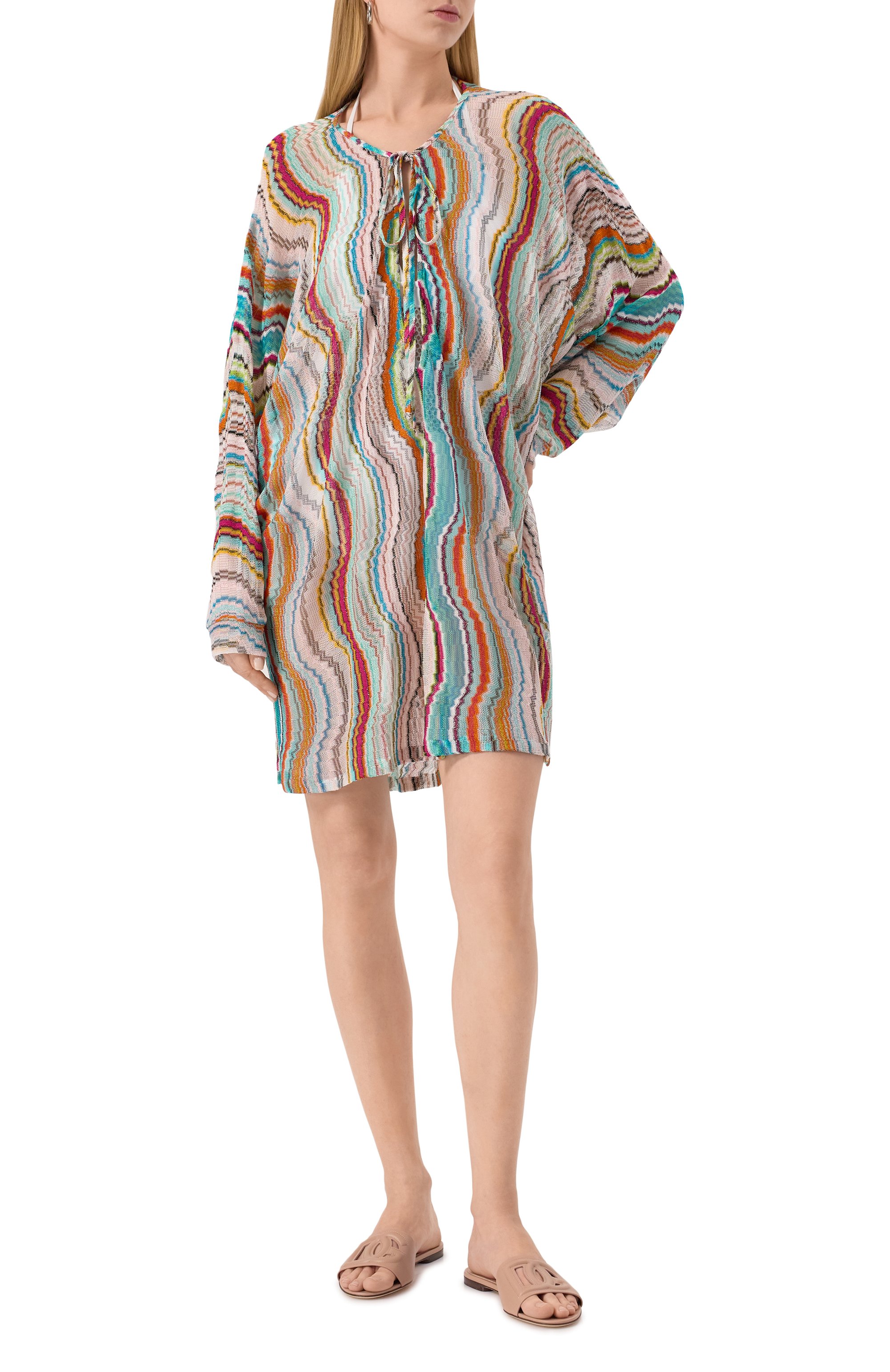 Кожаные шлепанцы bianca DOLCE & GABBANA, арт. CQ0436/AY329, фото 2