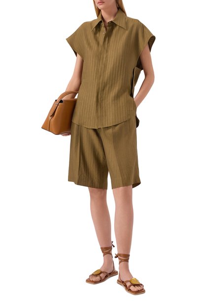 Кожаные сандалии VIC MATIE коричневого цвета по цене 41300 руб., арт. 1K5206D_G42H060321, фото 3 Кожаные сандалии VIC MATIE, арт. 1K5206D_G42H060321, фото 3