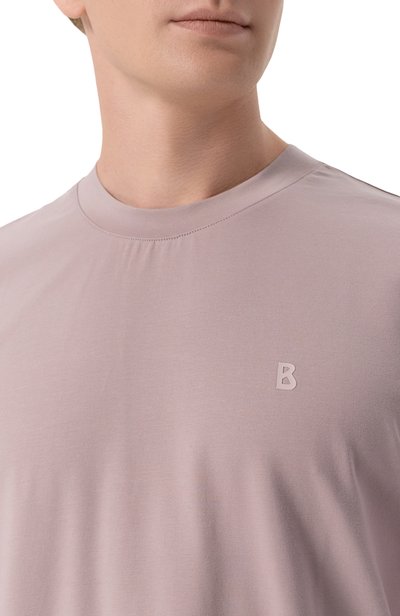 Хлопковая футболка BOGNER светло-розового цвета по цене 15400 руб., арт. 58192199, фото 5 Хлопковая футболка BOGNER, арт. 58192199, фото 5