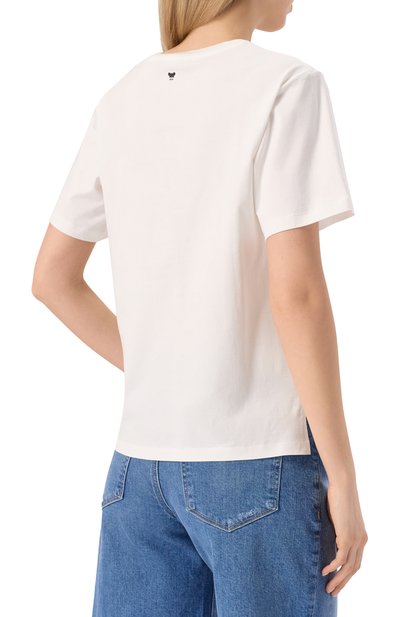 Хлопковая футболка WEEKEND MAX MARA, арт. CABINA, фото 4