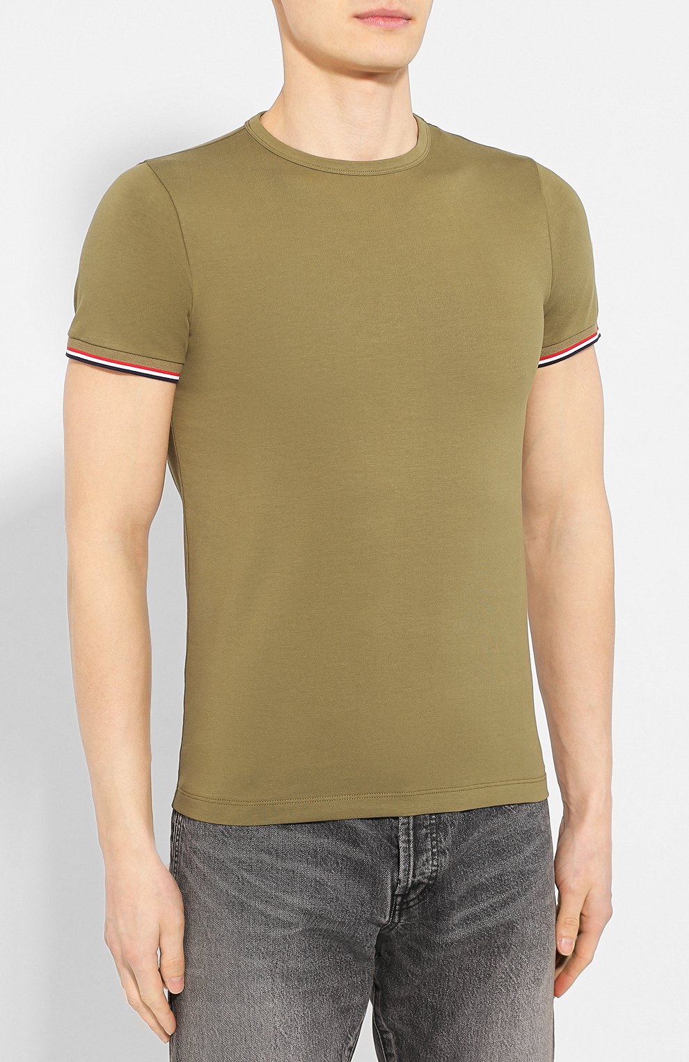 Хлопковая футболка MONCLER, арт. F1-091-8C716-00-87296, фото 3