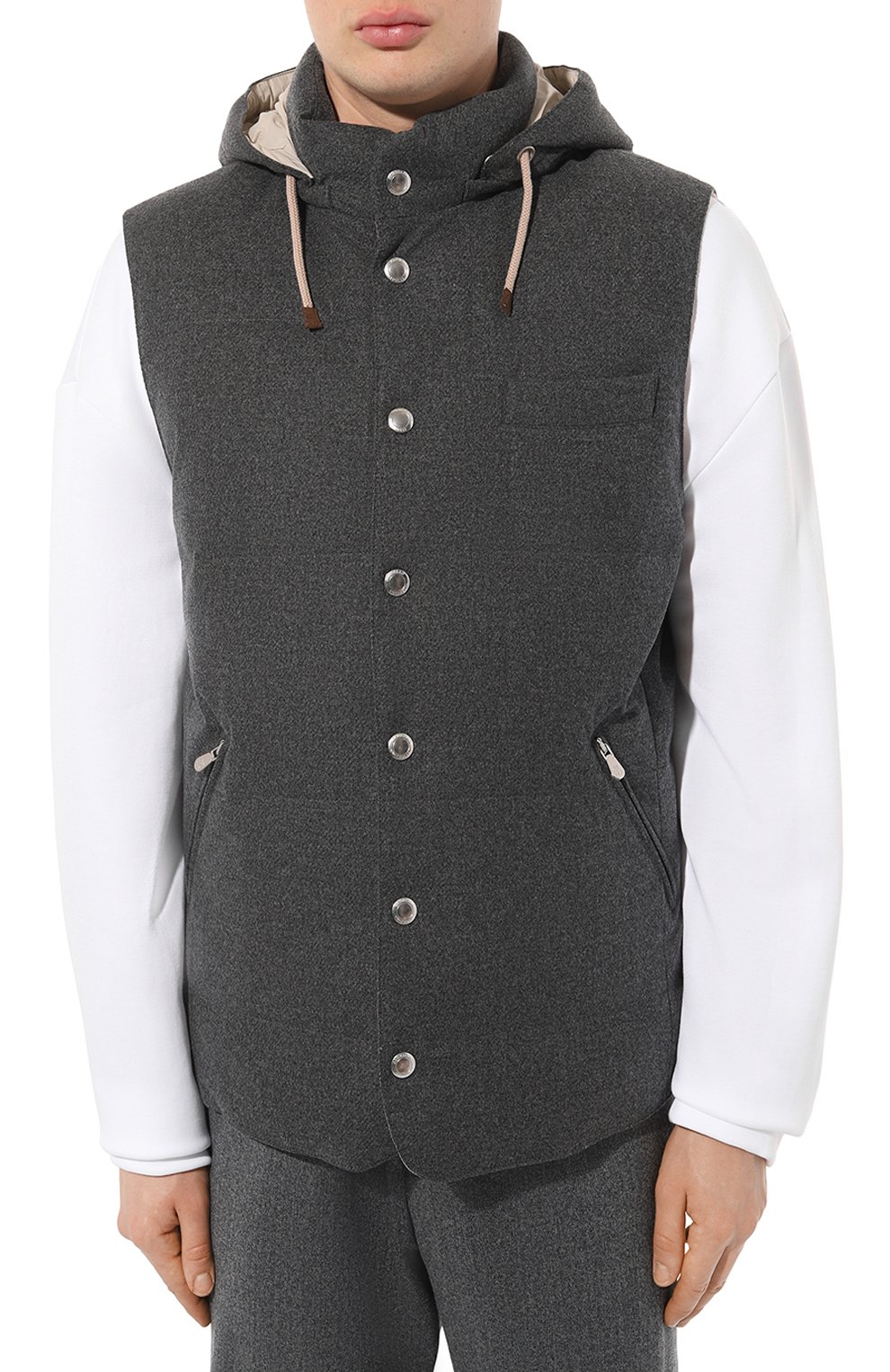 Пуховый жилет BRUNELLO CUCINELLI, арт. MM4851162, фото 3