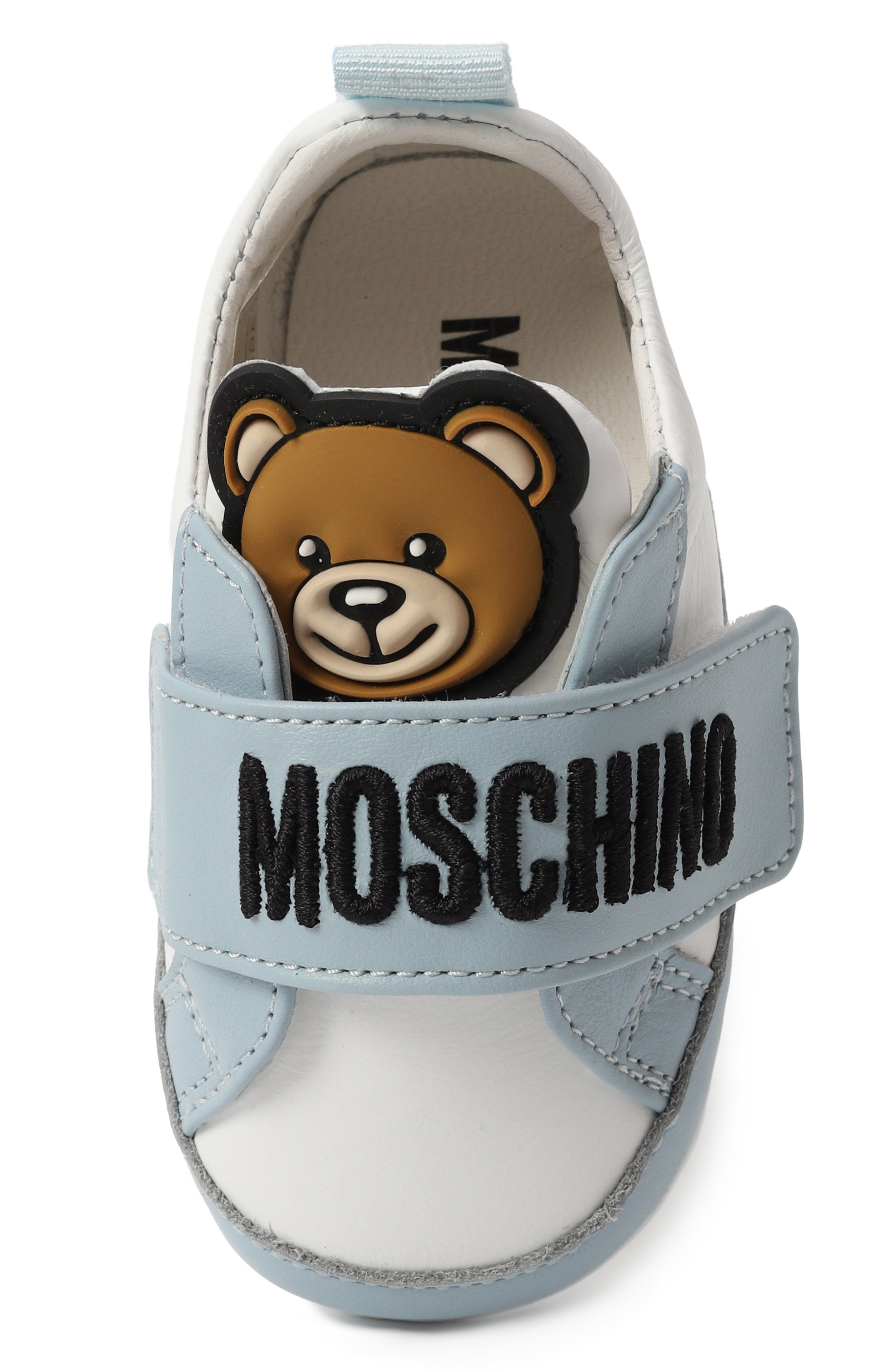 Кожаные пинетки MOSCHINO, арт. 80398/VAR2/15-19, фото 4