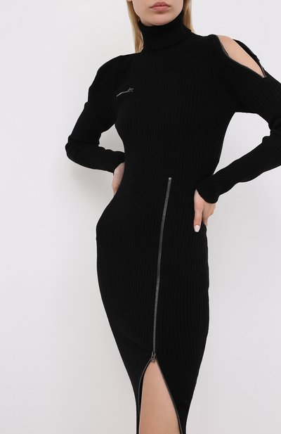 Шерстяное платье TOM FORD черного цвета по цене 252000 руб., арт. ACK242-YAX262, фото 3 Шерстяное платье TOM FORD, арт. ACK242-YAX262, фото 3
