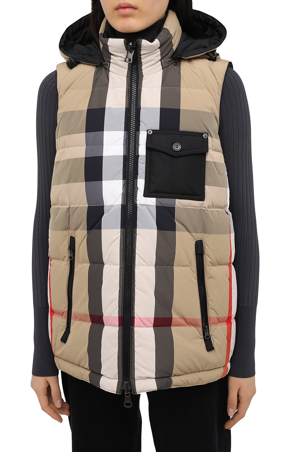 Пуховый жилет BURBERRY бежевого цвета по цене 141000 руб., арт. 8033432, фото 3 Пуховый жилет BURBERRY, арт. 8033432, фото 3