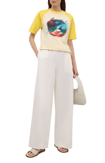 Хлопковая футболка loewe x paula's ibiza LOEWE желтого цвета по цене 34900 руб., арт. S616Y22X14, фото 2 Хлопковая футболка loewe x paula's ibiza LOEWE, арт. S616Y22X14, фото 2