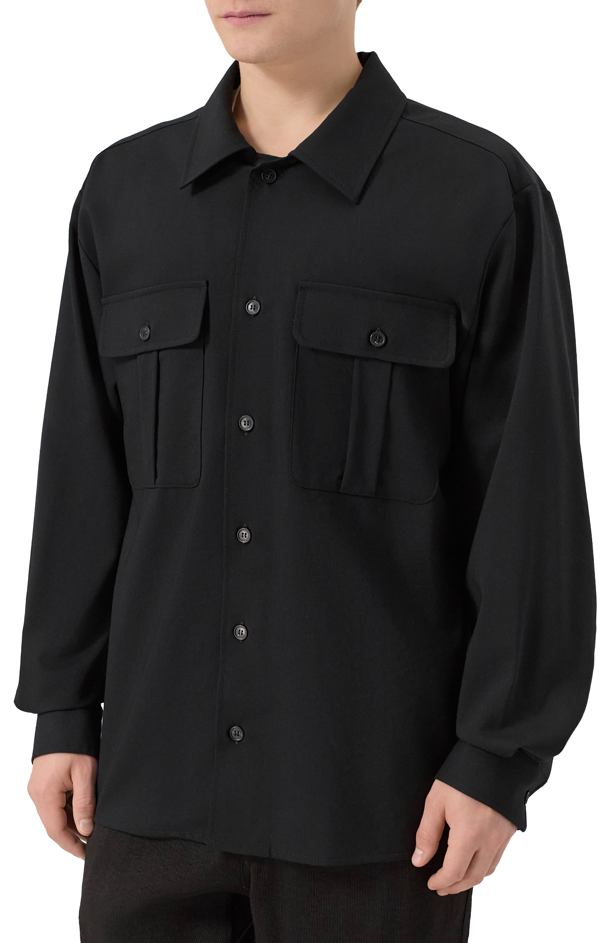 Шерстяная рубашка MM6, арт. SH2DT0036/M35622, фото 3