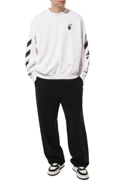 Хлопковый свитшот OFF-WHITE, арт. 0MBA054F21FLE0110110, фото 2
