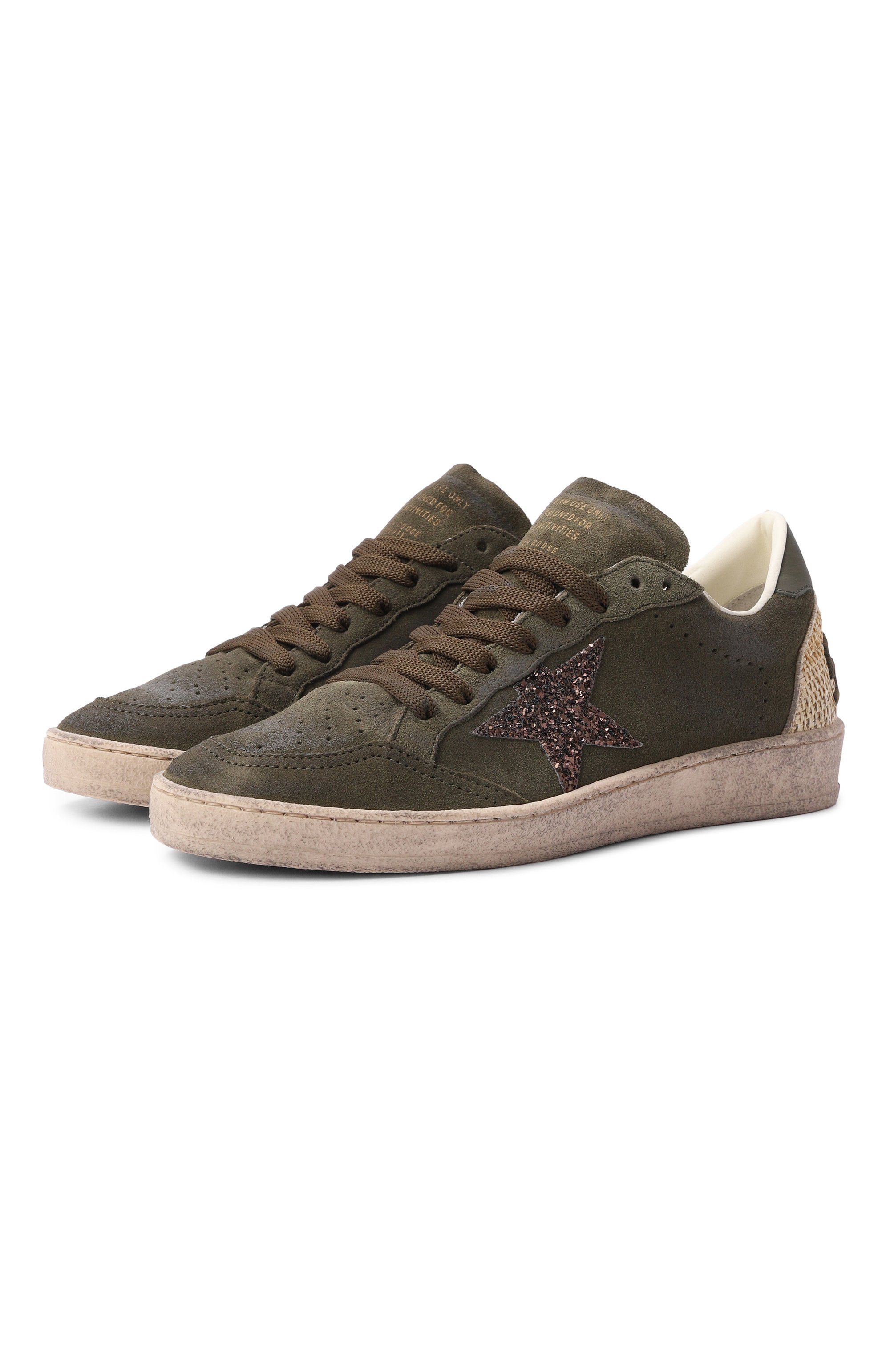 Комбинированные кеды ballstar GOLDEN GOOSE DELUXE BRAND, арт. GWF00117.F008705, фото 1