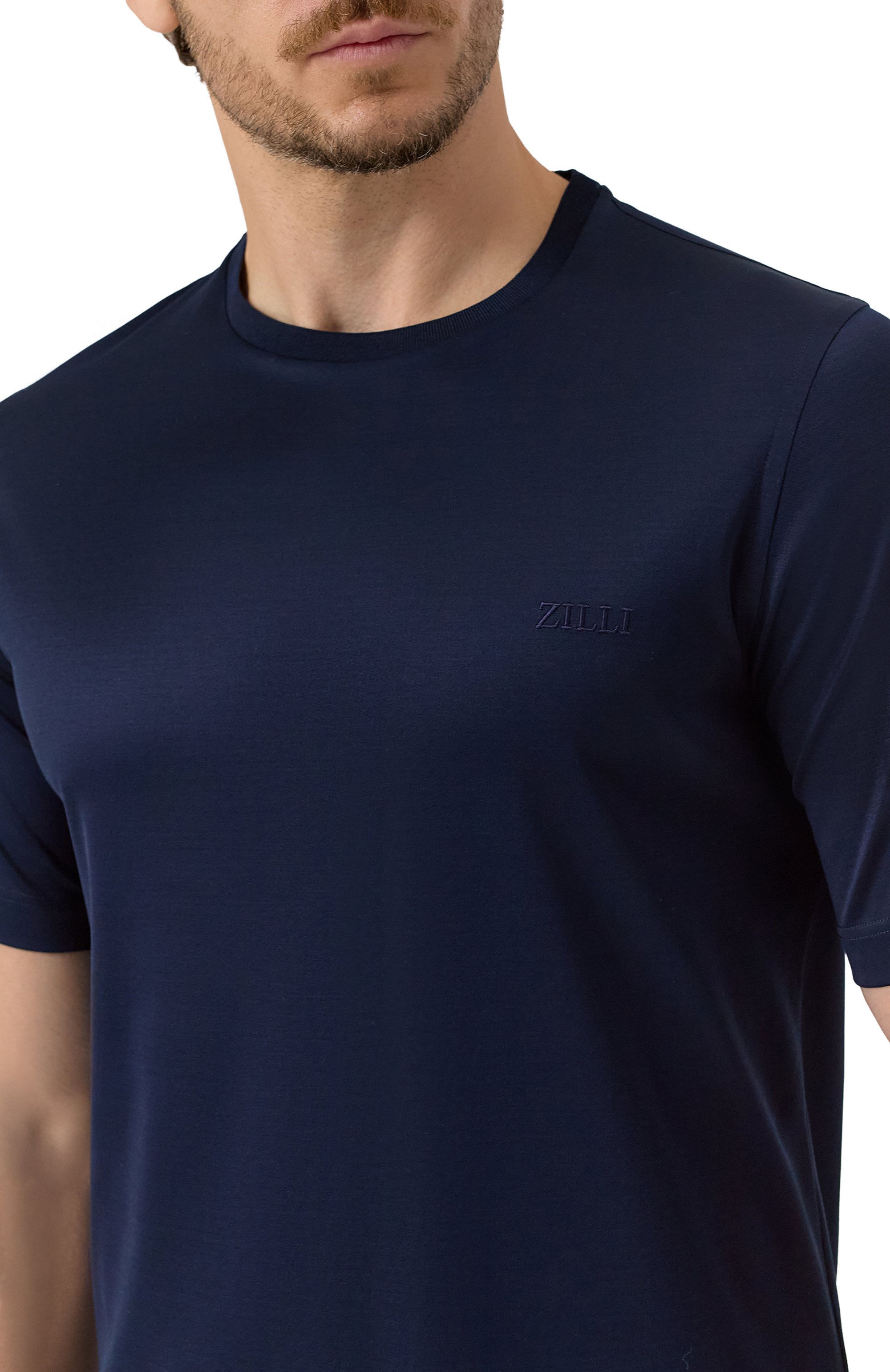 Хлопковая футболка ZILLI, арт. TSR02AM0100VZL000, фото 5