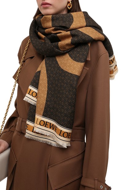 Платок из шелка и шерсти LOEWE, арт. F606257X58, фото 3
