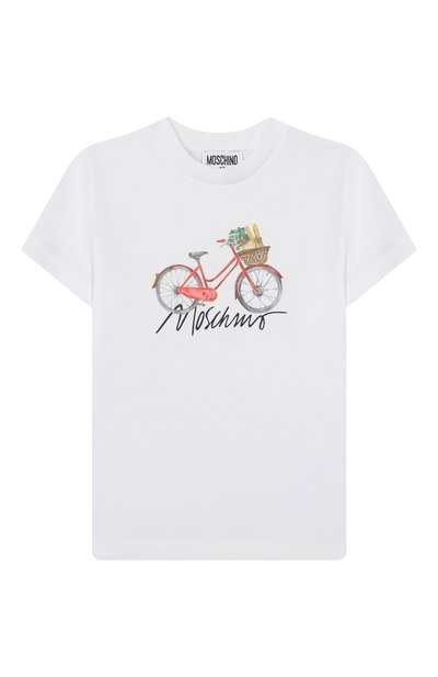Хлопковая футболка MOSCHINO, арт. HAM06U/LBA10/4-8
