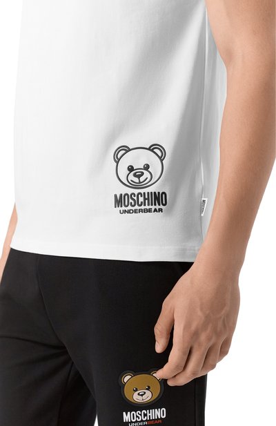 Хлопковая футболка MOSCHINO, арт. A0703/4406, фото 5