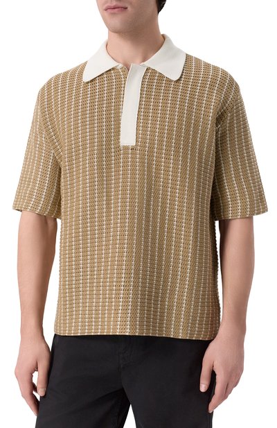 Хлопковое поло JIL SANDER бежевого цвета по цене 171500 руб., арт. J22GL0131/J15467, фото 3 Хлопковое поло JIL SANDER, арт. J22GL0131/J15467, фото 3