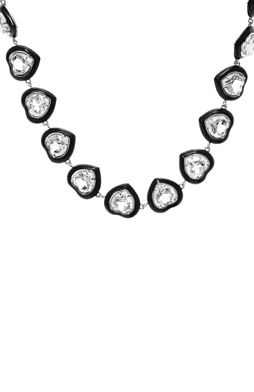 Ожерелье с сердцами из горного хрусталя MOONKA, арт. crg-nl5-crs, фото 3