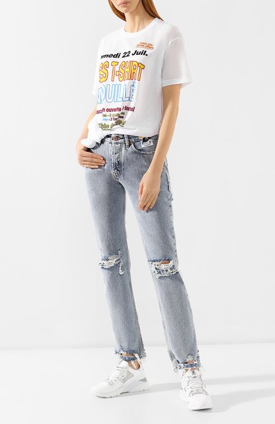 Кожаные кроссовки HOGAN белого цвета по цене 43450 руб., арт. HXW3850BF40KKX, фото 2 Кожаные кроссовки HOGAN, арт. HXW3850BF40KKX, фото 2