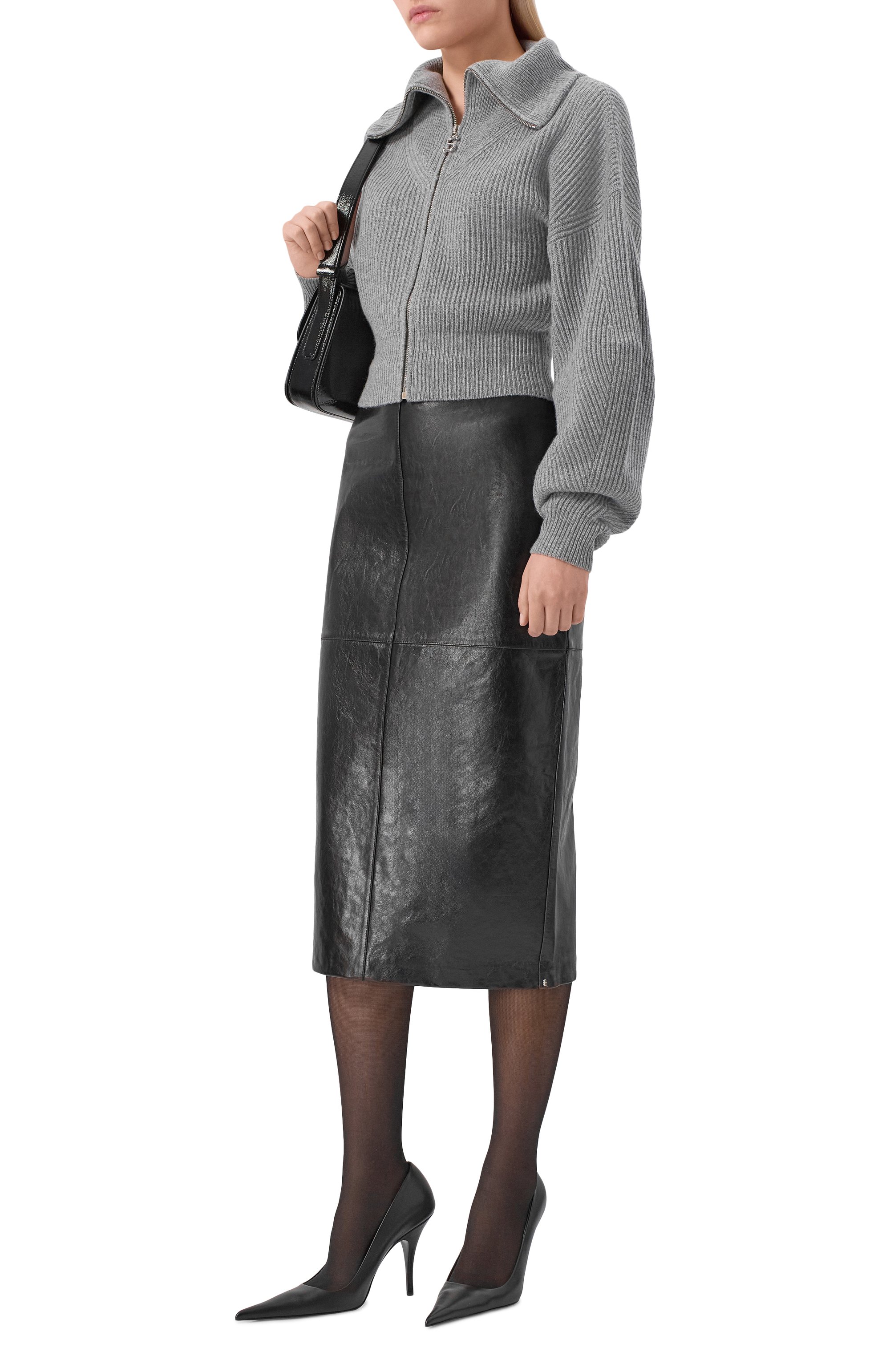 Кожаная юбка SPORTMAX, арт. AFA, фото 2