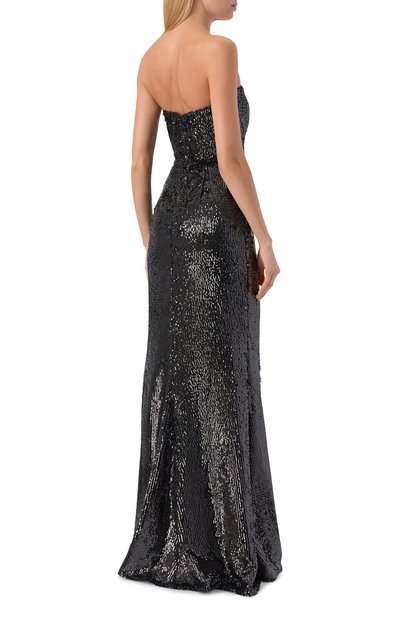 Платье с отделкой пайетками ELIE SAAB, арт. D0797NP25/PA008, фото 4