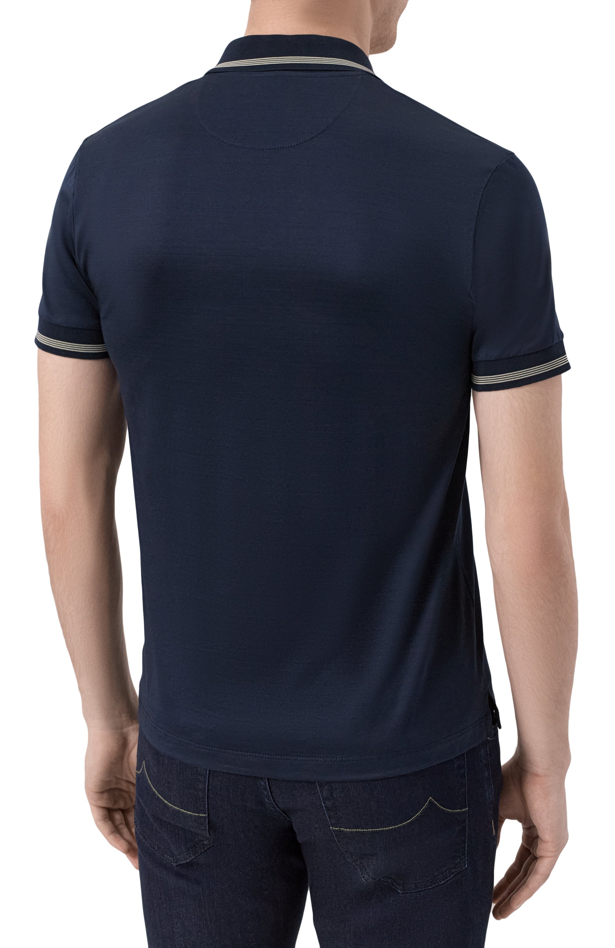 Хлопковое поло DANIELE FIESOLI, арт. SE1203, фото 4