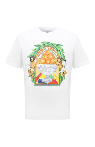 Мужская хлопковая футболка CASABLANCA, арт. MPS24-JTS-001-09