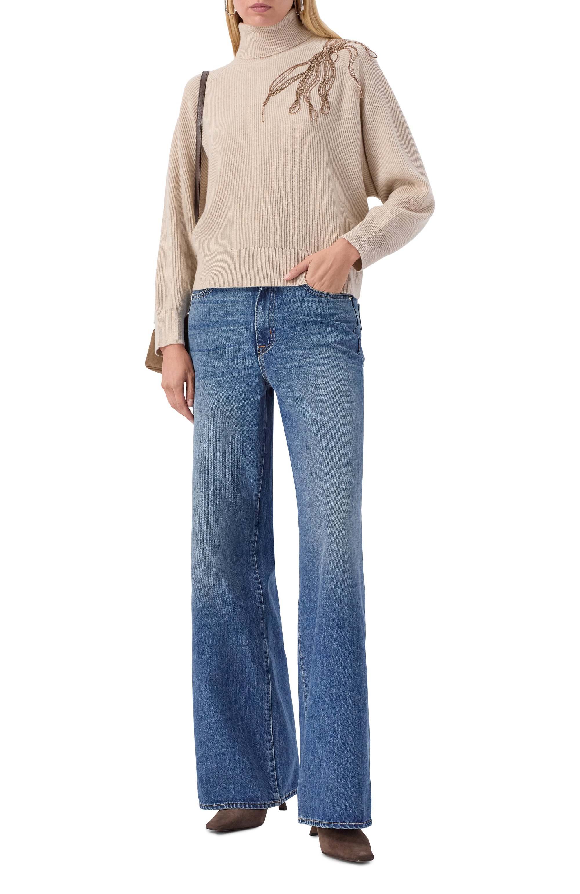 Кашемировый свитер BRUNELLO CUCINELLI, арт. M12218903, фото 2